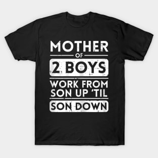 Mom Of 2 Boys T-Shirt